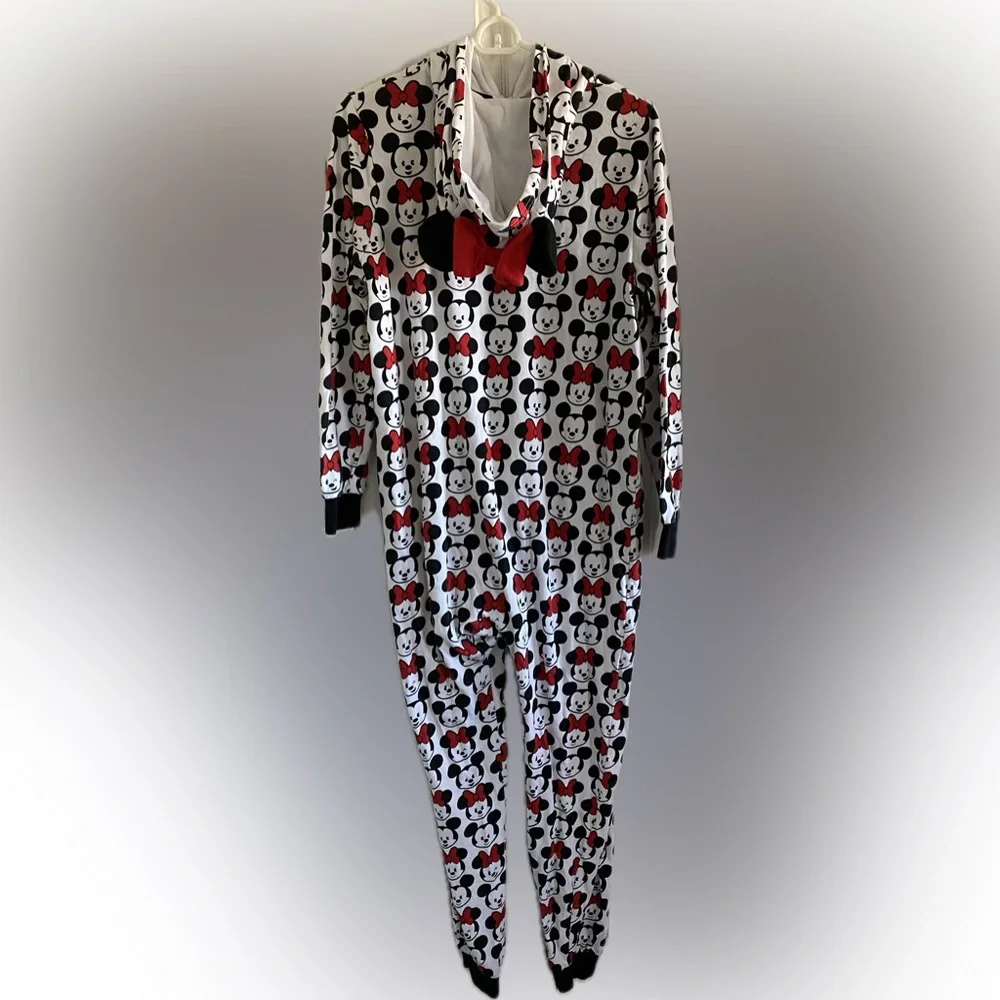 The Disney Store Mickey and Minnie Pajama Onesie - Size Medium - EUC - Picture 2 of 12